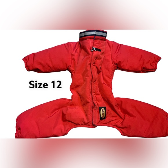 Muttluks small dog snowsuit. Size 12